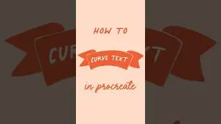 How to Curve Text in Procreate #shorts