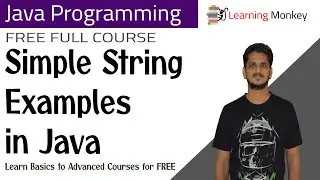 Simple String Examples in Java || Lesson 60 || Java Programming || Learning Monkey ||