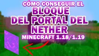 🔴How to HAVE the NETHER PORTAL BLOCK with COMMANDS in MINECRAFT🔴