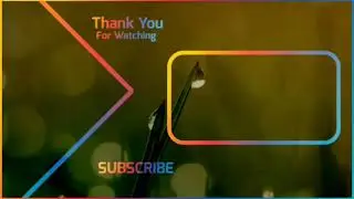 Youtube End Screen Outro Video For Youtubers | Copyright Free | Green Apple Fx