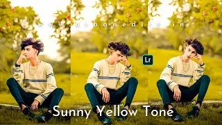 Lightroom Background Colour Change Photo Editing | Lightroom Yellow Tone