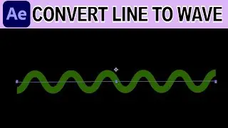 Convert Line to Sinusoidal Wave - Adobe After Effects Tutorial