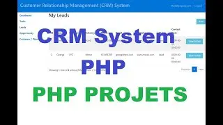 CRM System Project in PHP | PHP Projects  (Hindi)