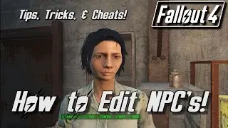 FALLOUT 4 -  How To Edit NPC and Companion Looks [TUTORIAL]