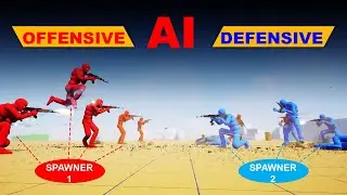 Unreal Engine Advanced Combat AI - Offensive vs Defensive Spawners (ALS #49)