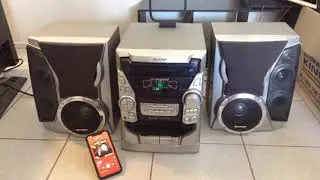 Sharp CD-BP2000 Old Skool 90s hifi system Demonstration Demo Sound Check