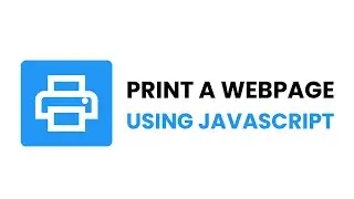 Print A Webpage With Javascript | Javascript Add Print Button