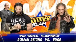 WWE2K22 Roman Reigns vs Edge- Universal Championship Match - SummerSlam 2022- Epic Gameplay