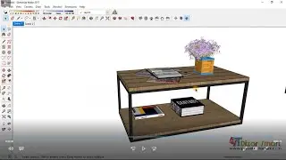 Furniture sketchup cara menggambar meja