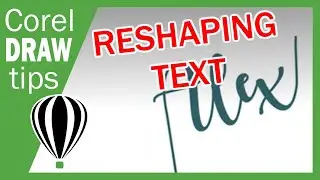 #shorts Reshape text in Coreldraw