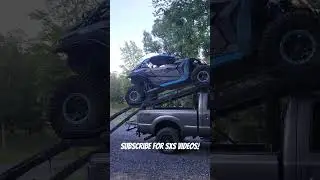 Can Am Maverick X3 Ramptek Deck Offload On Fors F250! #SxS #Utv #Offroad #4x4 #Sketchy #Travel #Fun