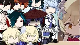 Genshin Impact Reacts to the Travelers (Basically Part 4) • Gacha Club Reaction Video ~ No ships