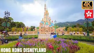 Hong Kong Disneyland【4K】| Complete Walkthrough |  July 2022