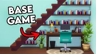 Base Game Desk Under The Stairs In The Sims 4