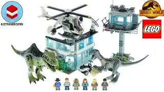 LEGO Jurassic World 76949 Giganotosaurus & Therizinosaurus Attack - LEGO Speed Build Review