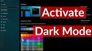 Windows 10 New Update & Features-Dark Mode(Dark Theme)-How To Enable/Activate?