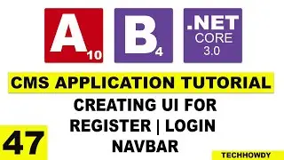 Creating UI for Register, Login & Navigation Menu in Angular App | Angular 10 | ASP.NET CORE 3.0