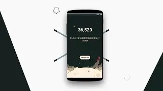Welcome screen with upToDown animation in android studio