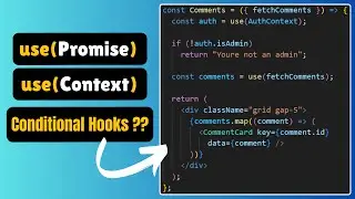 The new React “use()” hook in 15mins