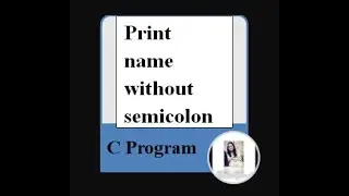 Print name without semicolon 