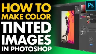 HOW TO MAKE COLOR TINTED IMAGES [IN PHOTOSHOP] // How To Make Monochromatic Tinted Images