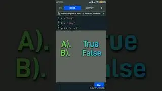 python Quiz question. #shorts #viral