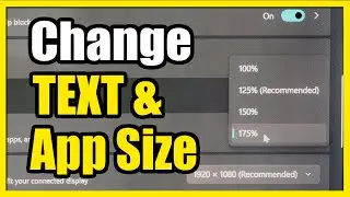 How to Change TEXT & App Size with Scale Setting on Windows 11 PC (Options Tutorial)