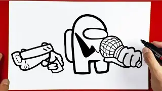 How to Draw Among Us Imposter - Friday Night Funkin (FNF)