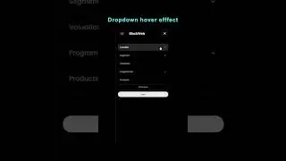 Create a Hover Navbar Using HTML & CSS 