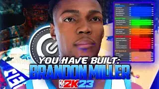 NBA 2K23 *GLITCHED* BRANDON MILLER BUILD | DOMINANT 2-WAY SHARPSHOOTING SF W/ 87 HANDLES & 90 THREE