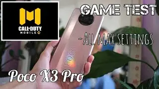 Xiaomi Poco X3 Pro | Call of Duty Mobile Game Test | 6/128gb