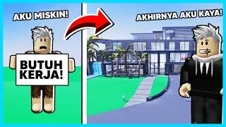 AKU BELI RUMAH 100 MILYAR! Orang Miskin Jadi Kaya!- Mega Mansion Tycoon (Roblox)