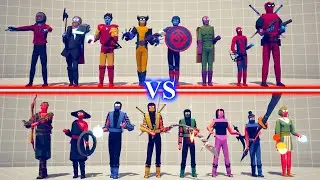 MARVEL Team vs MORTAL KOMBAT Team - Totally Accurate Battle Simulator TABS