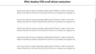 CSS Scroll-driven shadow animation