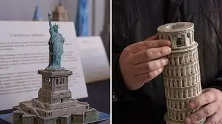 Bulgarian exhibition lets visitors touch 3D models of world famous landmarks