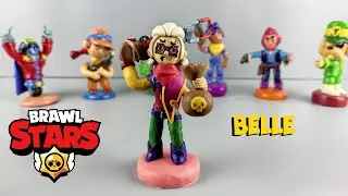 БЕЛЛЬ БРАВЛ СТАРС BELLE BRAWL STARS ИЗ ПЛАСТИЛИНА | ЛЕПИМ ВМЕСТЕ