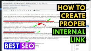 How to create proper internal and external link in the article 