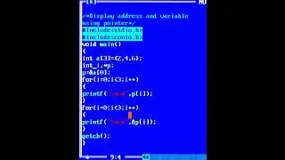 Write a C program to display address and elements of array using pointer...