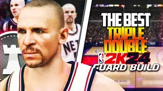 THE BEST 2-WAY TRIPLE DOUBLE MACHINE PG BUILD IN NBA 2K24 W/ 96 PASSING & 87 THREE + 92 HANDLES