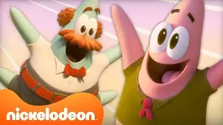 SpongeBob, Patrick & Patrick's Dad FLY!!? 🧽 Kamp Koral Full Scene | Nicktoons