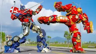 Transformers: The Last Knight - Optimus Prime vs Iron Man (Scenes) | Paramount Pictures [HD]