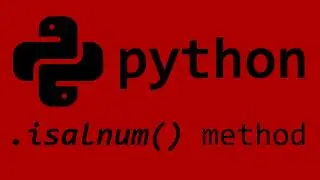 Python isalnum() string method
