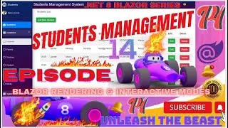 EPISODE 14: How to Create Blazor Students CRUD App with Admin LTE in NET8.0,EF Core,SQL Server EP10💥