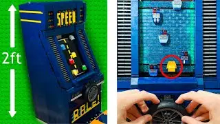 I Built a Working ARCADE GAME in LEGO…
