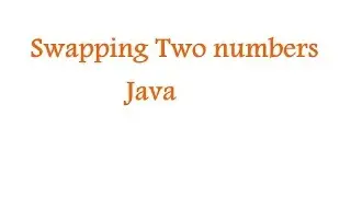 Java swapping three numbers