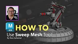 How To : Use Sweep Mesh in Autodesk Maya