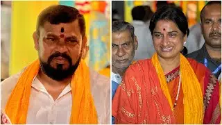 MLA Raja Singh and BJP Madhavi Latha at Gowliguda krishna janmashtami 2024 Celebrations in Hyderabad