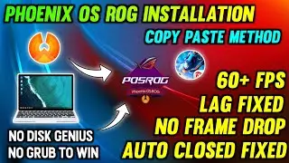 Phoenix OS ROG V3 U7 Installation | Copy & Paste Method | RXT GAMING |