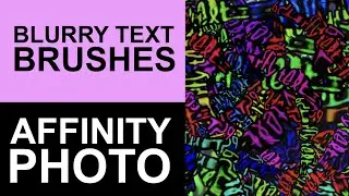 How To Create Distorted Text Brush Strokes In Affinity Photo Tutorial | Graphicxtras