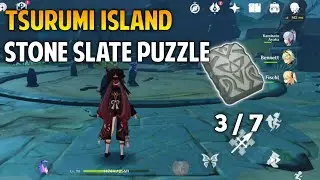 tsurumi island stone slate puzzle genshin impact [ 3/7 ]